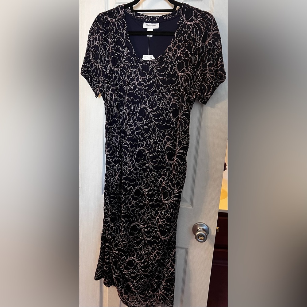 NWT Motherhood Maternity Fancy Gender Reveal Dress 1x